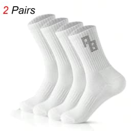 2/6 Pairs Men Medium Length Socks Simple Versatile Casual Black White Striped Breathable High-Quality Casual Round Neck Socks