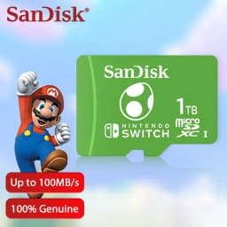 SanDisk Micro SD Memory Card 64GB MicroSDXC For Nintendo Switch Game Storage 128GB 256GB Up to 100MB/s 512GB Switch Memory Card