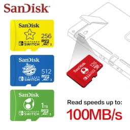 SanDisk Micro SD Memory Card 64GB MicroSDXC For Nintendo Switch Game Storage 128GB 256GB Up to 100MB/s 512GB Switch Memory Card