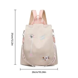 Women Oxford Backpack Casual Embroidery Bag Designer Female Large Capacity Travel Waterproof Handbag Shopping Knaps School Bag