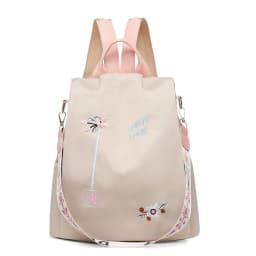 Women Oxford Backpack Casual Embroidery Bag Designer Female Large Capacity Travel Waterproof Handbag Shopping Knaps School Bag