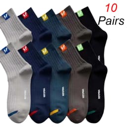 2/5/10 Pairs Neutral Spring Summer Mid Tube Socks Comfortable Breathable for Outdoor Sports in All Seasons Daily Business Wear