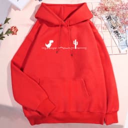 Network Malfunction Little Dinosaur Hoody Men Women New Thicken Pullover Hoodie Cute Pocket Sweatshirt Autumn Warm O-Nec Hoody