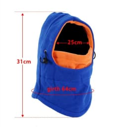 Kids Winter Fleece Balaclava Hat Thermal Neck Warm Full Face Ski Mask Hood Cap Boys Girls Children Cap for 3-10 Years
