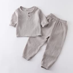 Infant Baby Boy Girl Clothes Set for Party Long Sleeve Baby Shirts Loose Pant Toddler Kids Clothes Spring Summer Muslin Clothes