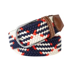 Unisex Elastic Fabric Woven Casual Women Pin Buckle Expandable Braided Stretch Canvas Stylish Leisure Belts for Men