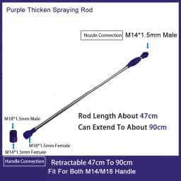 Retractable 0.45-0.8m Spraying Rod For Hand Pressure Sprayer Outdoor Garden Pesticide Spray Tree Watering Can Accessories