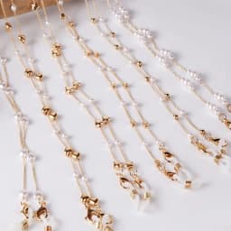 Fashion Pearl Sunglasses Chain Wearing Neck Holding Beaded Lanyard Cord Masks Sunglass Reading Glasses Chain Eyewear Accessories