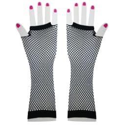 1Pair 80s 90s Short Fishnet Hand Gloves Short Gloves Punk Neon Fingerless Gloves Fancy Dress Accessory for Costume Party