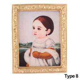 Mini Resin Wall Picture Dollhouse Ornament 1:12 Vintage Framed Photos Miniature Oil Painting Doll Accessories Kids Toys Supplies
