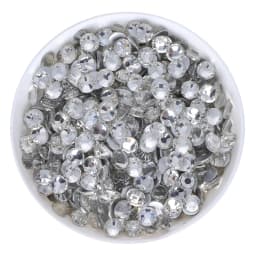 QIIY Top Quality Glass Flat Back Rhinestones Glitter Crystal AB Stones Glue On Strass Rhinestone for Nail Art Clothes Decoration