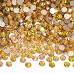 QIIY Top Quality Glass Flat Back Rhinestones Glitter Crystal AB Stones Glue On Strass Rhinestone for Nail Art Clothes Decoration