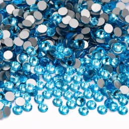 QIIY Top Quality Glass Flat Back Rhinestones Glitter Crystal AB Stones Glue On Strass Rhinestone for Nail Art Clothes Decoration