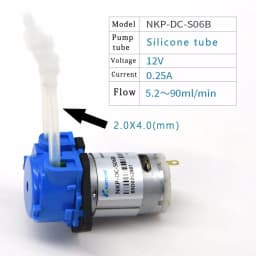DC 12V/24V Dosing Pump Peristaltic Pumps Dosing Head With Connector For Arduino Aquarium Lab Analytic Diy Liquids Motor Tools