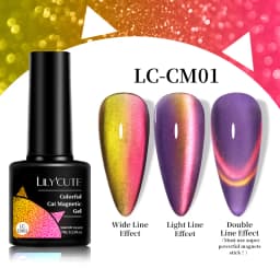 LILYCUTE 7ml 9D Cat Magnetic Gel Nail Polish Iridescent Magnet Semi Permanent Soak Off UV LED Manicure For Nail Art Gel Varnish