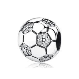 Original 925 Sterling Silver Charms Soccer Football Love Coffee Beads Fit Brand Bracelets Necklaces DIY Jewelry For Women