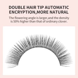 NATUHANA New 3DW Shape Eyelash Extension 3D Premade Volume Fan Lashes W Style Lashes Faux Mink Volume Lashes Korean Makeup