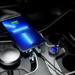 45W Type-C PD QC3.0 USB Car Charger Socket 12V 24V Fast Charge Voltmeter Switch Alloy Shell for Auto Truck Boat RV Bus Motor