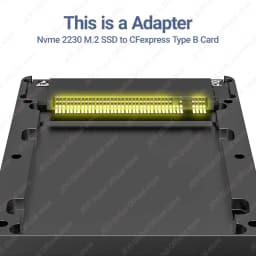 JEYI 2230 M.2 NVMe SSD to CFE Type-B Pure Copper Adapter, Expansion Memory CFexpress Card For NIKON Z6/Z7/Z8/Z9/D6, CANON R3/R5C