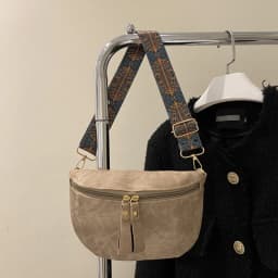 Stylish Hobo Solid Color Satchel Luxury Designer Chest Bag Women's PU Leather Waist Bags Wide Strap Fashion Fanny Shoulder Pack