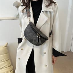 Stylish Hobo Solid Color Satchel Luxury Designer Chest Bag Women's PU Leather Waist Bags Wide Strap Fashion Fanny Shoulder Pack