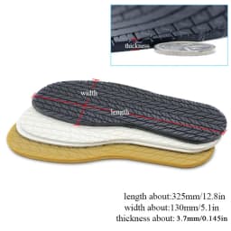 Full Sole Protector Wear-resistant Non-slip Sole Stickers Pads Sneaker Repair Worker Rubber Shoe Outsole Shoes Sticker DIY Soles