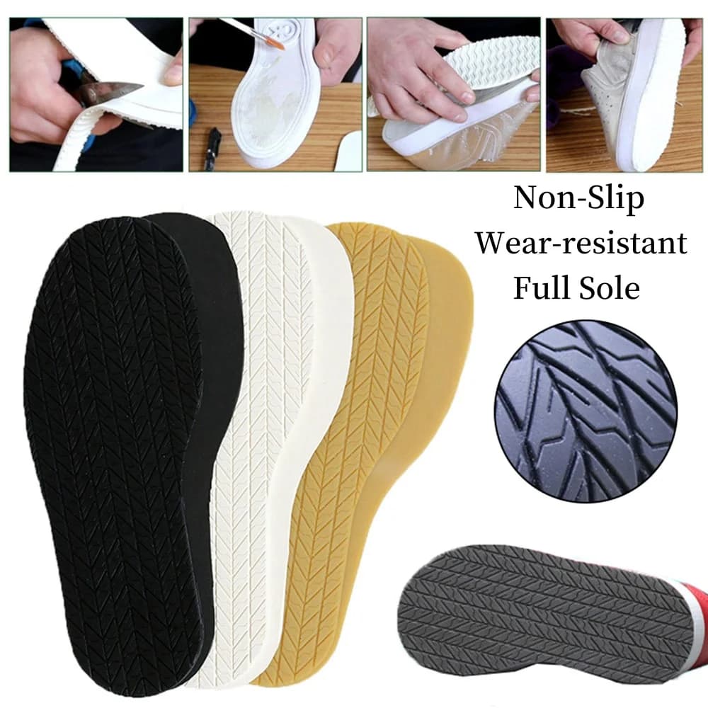 Full Sole Protector Wear-resistant Non-slip Sole Stickers Pads Sneaker Repair Worker Rubber Shoe Outsole Shoes Sticker DIY Soles