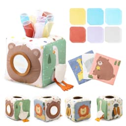 Montessori Toys Magic Cotton Animal Tissue Box Kids Finger Exercise Busy Board Toys Baby Educational Activity Sensory Game Gifts