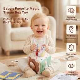 Montessori Toys Magic Cotton Animal Tissue Box Kids Finger Exercise Busy Board Toys Baby Educational Activity Sensory Game Gifts
