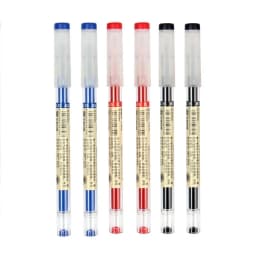 52/6Pcs 0.35mm Fine Gel Pen set Blue/Black Refills Rod for Marker Pens School Gelpen Office Student Writing Drawing Stationery
