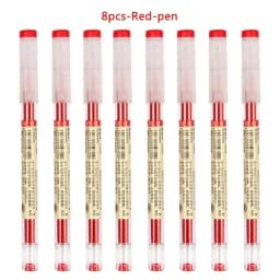 52/6Pcs 0.35mm Fine Gel Pen set Blue/Black Refills Rod for Marker Pens School Gelpen Office Student Writing Drawing Stationery