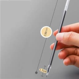 52/6Pcs 0.35mm Fine Gel Pen set Blue/Black Refills Rod for Marker Pens School Gelpen Office Student Writing Drawing Stationery