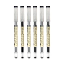 52/6Pcs 0.35mm Fine Gel Pen set Blue/Black Refills Rod for Marker Pens School Gelpen Office Student Writing Drawing Stationery