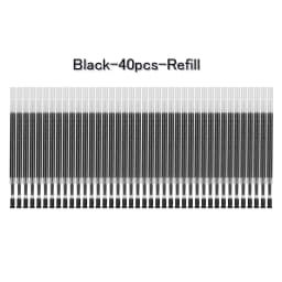 52/6Pcs 0.35mm Fine Gel Pen set Blue/Black Refills Rod for Marker Pens School Gelpen Office Student Writing Drawing Stationery
