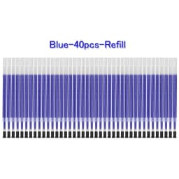 52/6Pcs 0.35mm Fine Gel Pen set Blue/Black Refills Rod for Marker Pens School Gelpen Office Student Writing Drawing Stationery