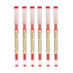 52/6Pcs 0.35mm Fine Gel Pen set Blue/Black Refills Rod for Marker Pens School Gelpen Office Student Writing Drawing Stationery