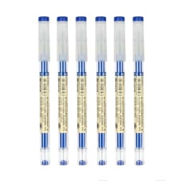 52/6Pcs 0.35mm Fine Gel Pen set Blue/Black Refills Rod for Marker Pens School Gelpen Office Student Writing Drawing Stationery