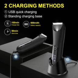 The Ballber Pro Electric Groin & Body Hair Trimmer for Men - Mens Body Groomer Kitfor Privates -Shaver for Hard to Reach Areas