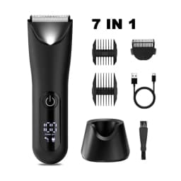 The Ballber Pro Electric Groin & Body Hair Trimmer for Men - Mens Body Groomer Kitfor Privates -Shaver for Hard to Reach Areas