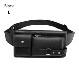 Fashion Waist Bag Casual Fanny Pack Purse Large Phone Belt Bag Leather Outdoor Travel Phone Bag Men Women