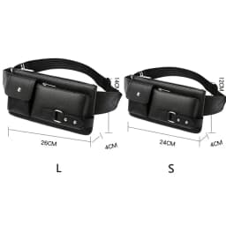 Fashion Waist Bag Casual Fanny Pack Purse Large Phone Belt Bag Leather Outdoor Travel Phone Bag Men Women