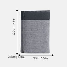 Men Canvas Wallet with ID Photo Holders Card Holder Wallet Case 8 Slots Hasp Male Purse Mini Three-fold Men Wallet