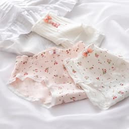 5Pcs/set Pure Cotton Sweet Bow Lace Women Panties Mid-Waist Girls Briefs Floral Underpants Soft Shorts Sexy Female Lingeries
