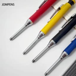 3pcs/set Solid Mechanical Carpenter Pencils With Pencil Cap, 2.8mm Long Nose Deep Hole Woodworking Pencil Markers with Sharpener