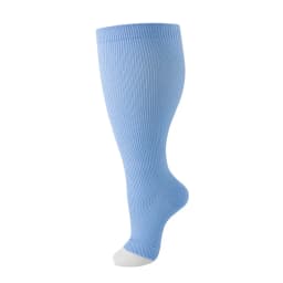 1Pair 2XL-7XL Plus Size Compression Socks Open Toe Compression Women& Men 15-20mmHg Wide Calf Knee High Toeless Compression Sock