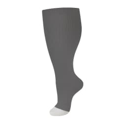 1Pair 2XL-7XL Plus Size Compression Socks Open Toe Compression Women& Men 15-20mmHg Wide Calf Knee High Toeless Compression Sock