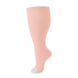 1Pair 2XL-7XL Plus Size Compression Socks Open Toe Compression Women& Men 15-20mmHg Wide Calf Knee High Toeless Compression Sock