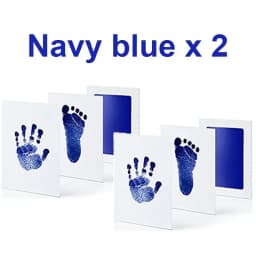 2 Set Baby Handprint Footprints Ink Pads Safe Non-toxic No-Touch Skin Inkless Inkpad Kits Pet Cat Dog Paw Prints Souvenirs Gifts