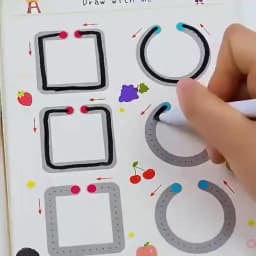 Magical Montessori Tracing Workbook Reusable Pen Control and Tracing Book for Kids Calligraphy and Drawing Educational Toys