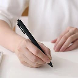 Kaco Pure Refillable Retractable Gel Pen Black Ink 0.5mm Medium Pen Tip 10 Pack Casual Quick-Drying Aesthetic Note Pen Office Su